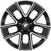 BMW 858M Midnight Grey with Bright Turned and Silver Inserts Wheel Img 1