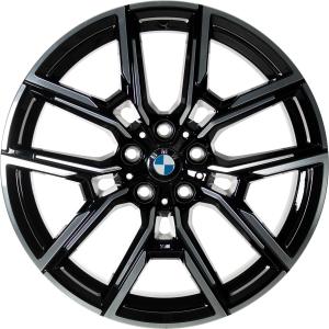 BMW 859M Jet Black with Bright Turned Alloy Wheel for BMW i4 G26 - Sizes 19in