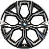 BMW 860M Midnight Grey with Bright Turned and Silver Inserts Wheel Img 1