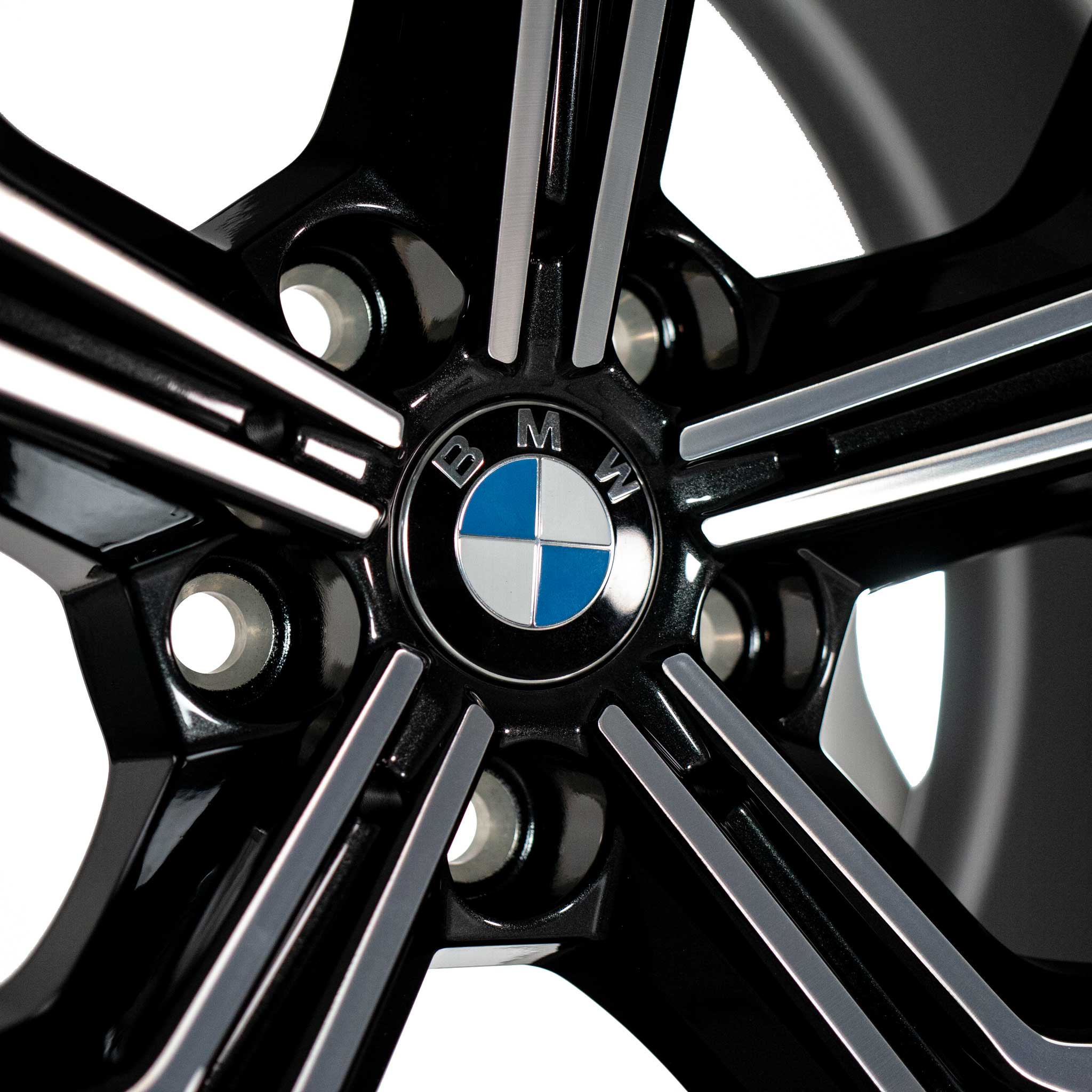 BMW 860M Midnight Grey with Bright Turned and Silver Inserts Alloy Wheel Product Image #4