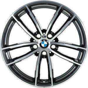 18" BMW 662M Orbit Grey with Bright Turned alloy wheel