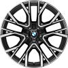 BMW 809M Jet Black Matt with Bright Turned Wheel Img 1