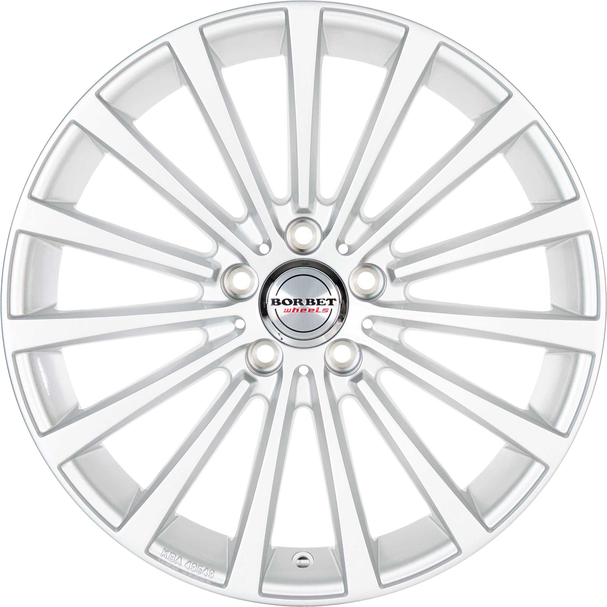 Borbet BLX Brilliant Silver Alloy Wheel Product Image #1