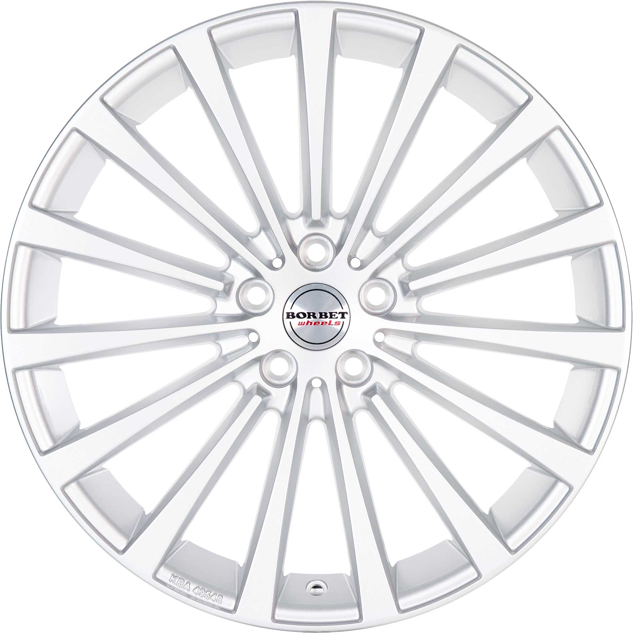Borbet BLX Brilliant Silver Alloy Wheel Product Image #1