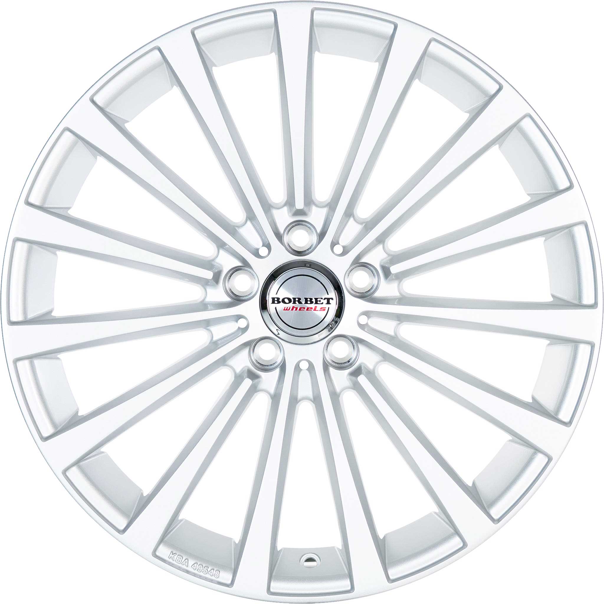 Borbet BLX Brilliant Silver Alloy Wheel Product Image #1