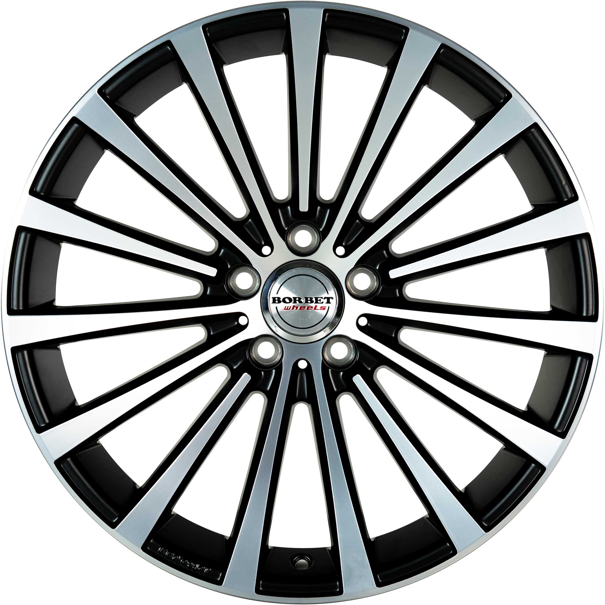 Borbet BLX Matt Black Polished Alloy Wheel Product Image #1