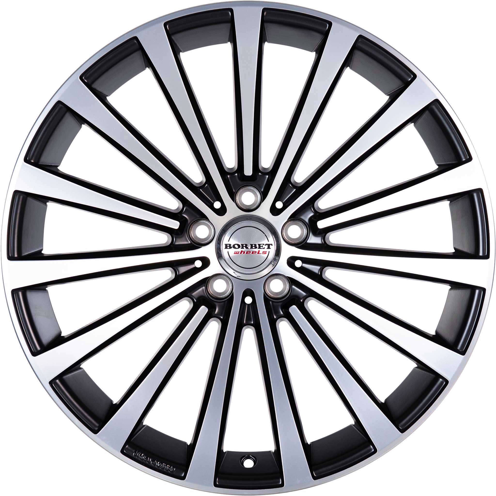 Borbet BLX Matt Black Polished Alloy Wheel Product Image #1