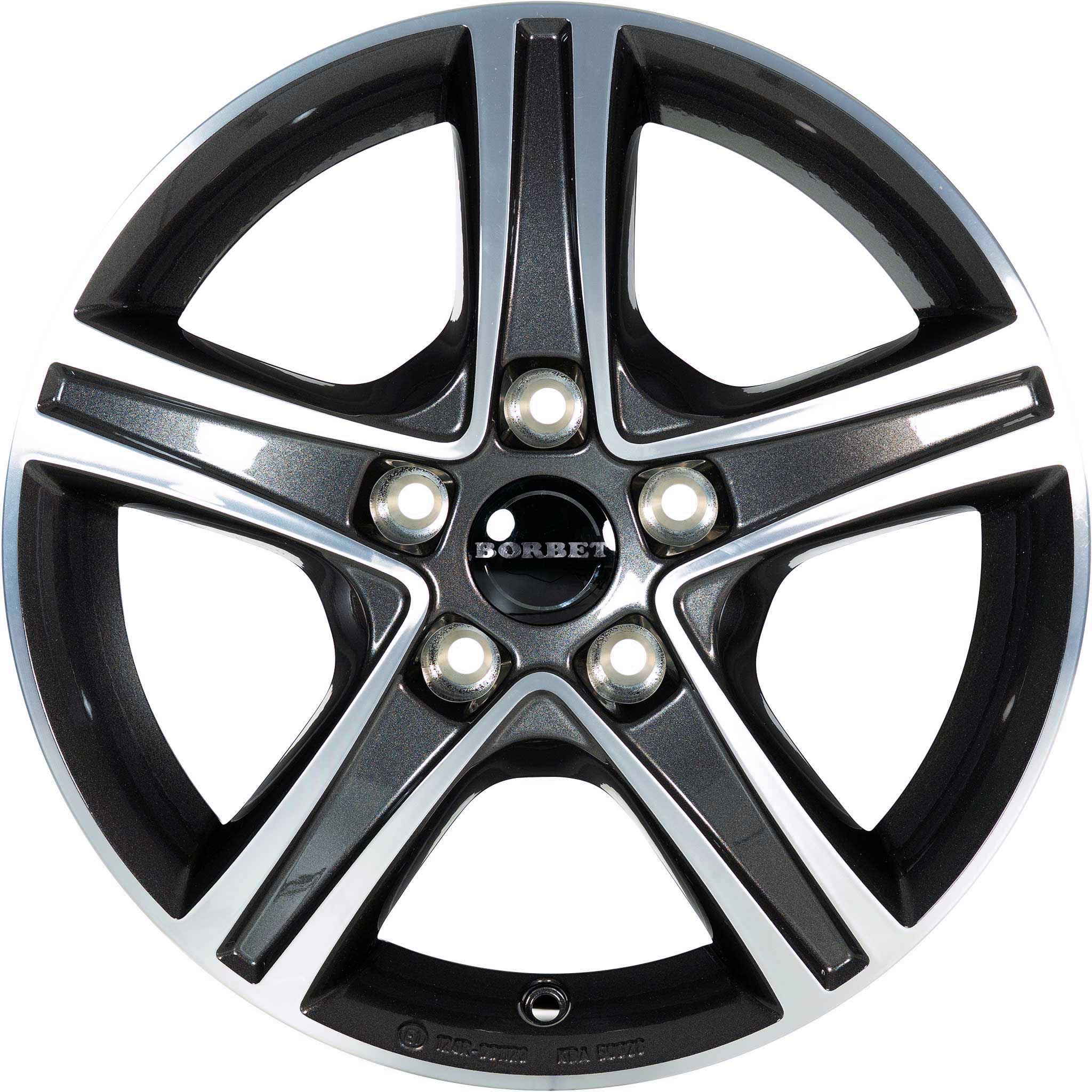 Borbet CWD Mistral Anthracite Glossy Polished Alloy Wheel Product Image #3