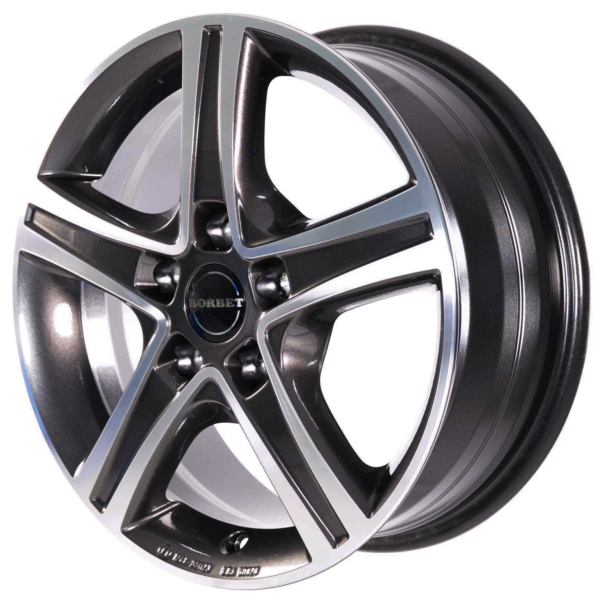 Borbet CWD Mistral Anthracite Glossy Polished Alloy Wheel Product Image #4