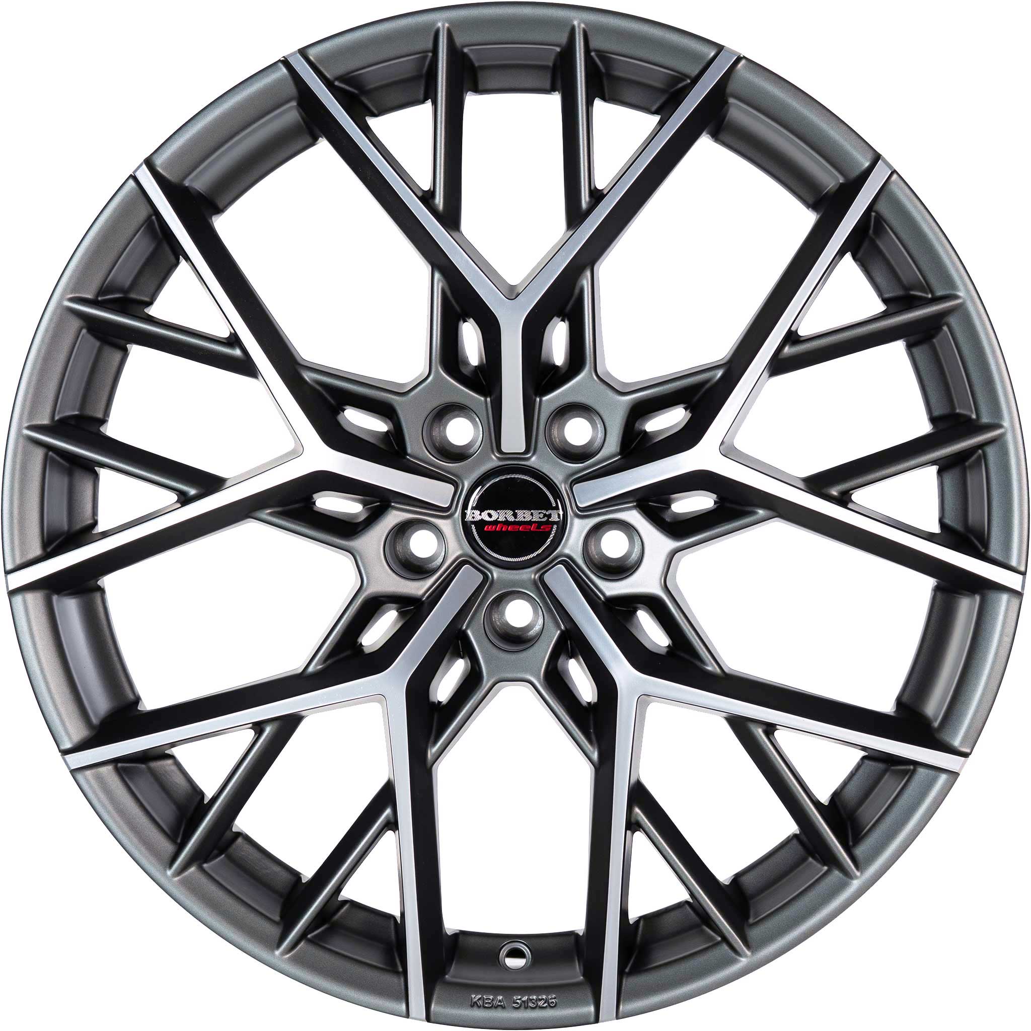 Borbet BY Titan Polished Matt Alloy Wheel Product Image #3