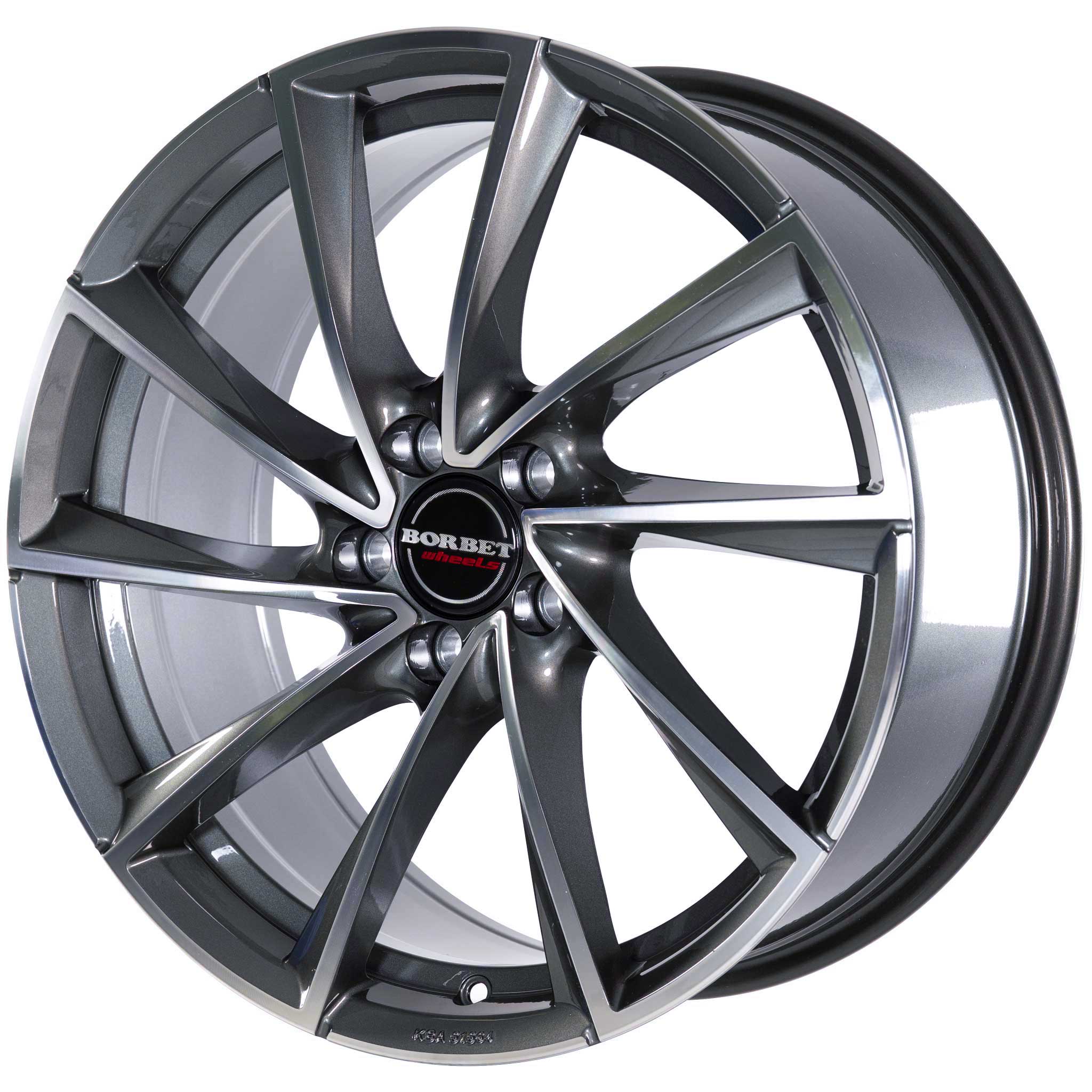 Borbet VTX Graphite Polished Alloy Wheel Product Image #2