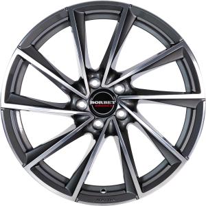 Borbet VTX Graphite Polished Alloy Wheel for VW Jetta 16 - Sizes 18in, 19in