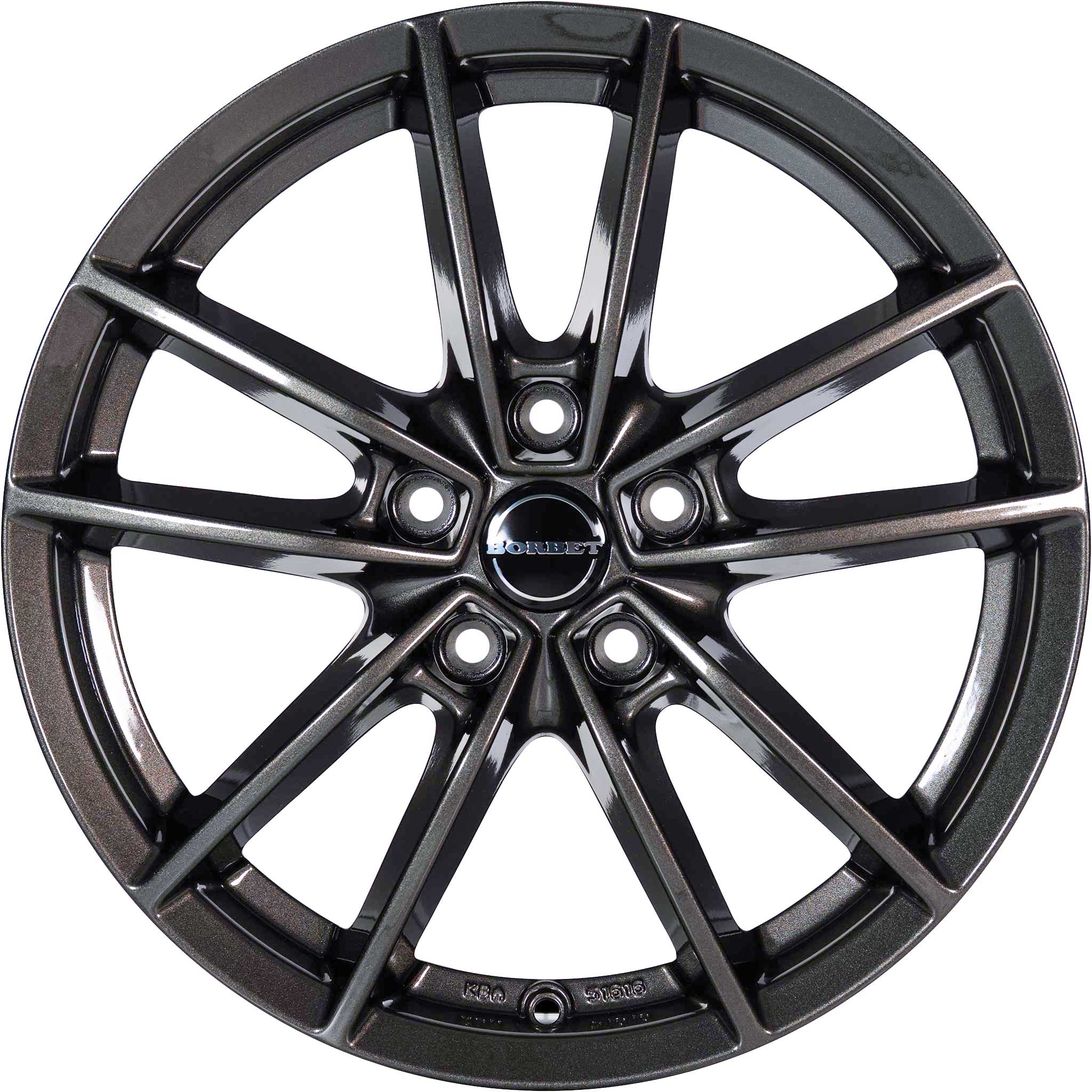 Borbet W Mistral Anthracite Glossy Alloy Wheel Product Image #3