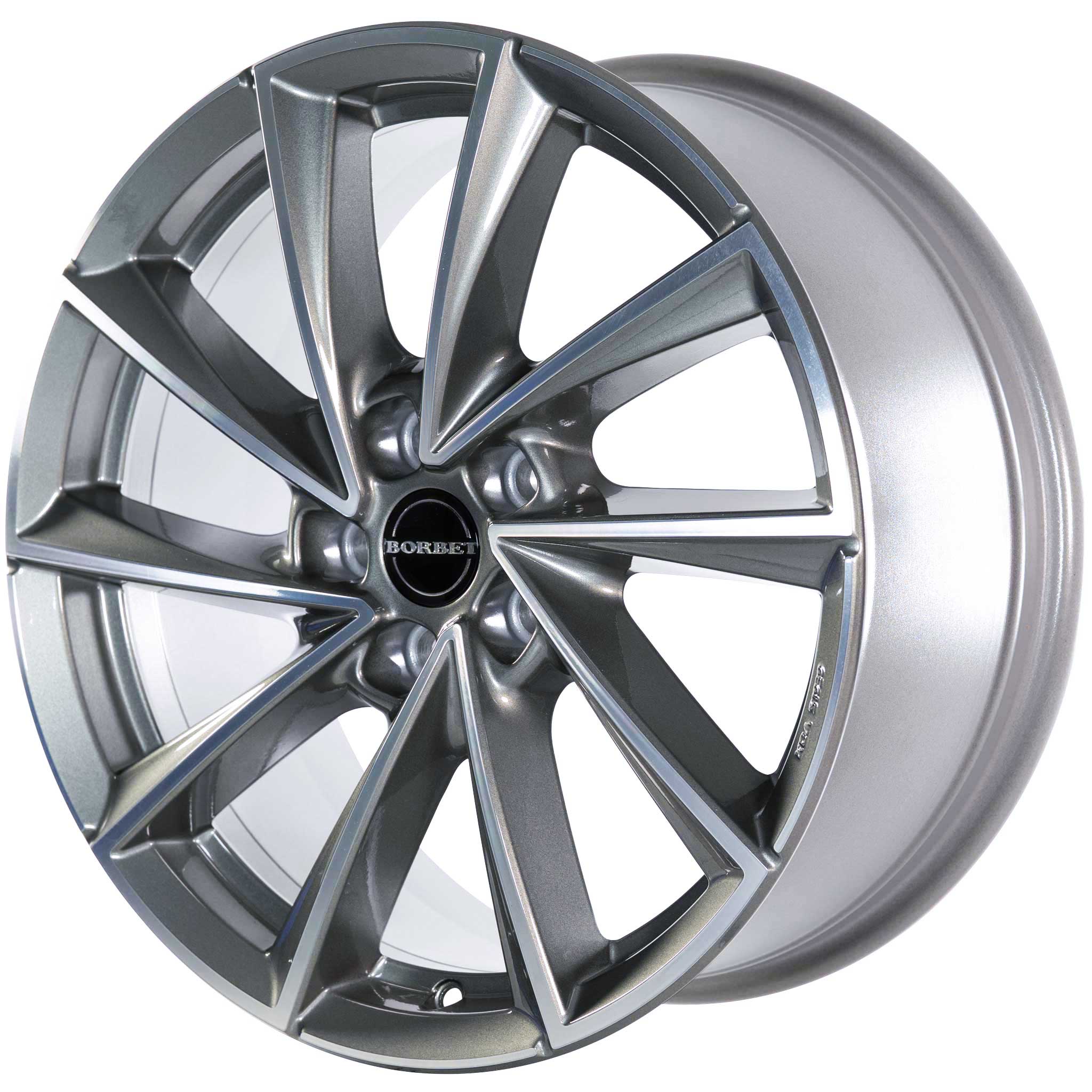 Borbet VTX Graphite Polished Alloy Wheel Product Image #2