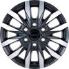 Borbet CW6 Matt Black Polished Wheel Img 3