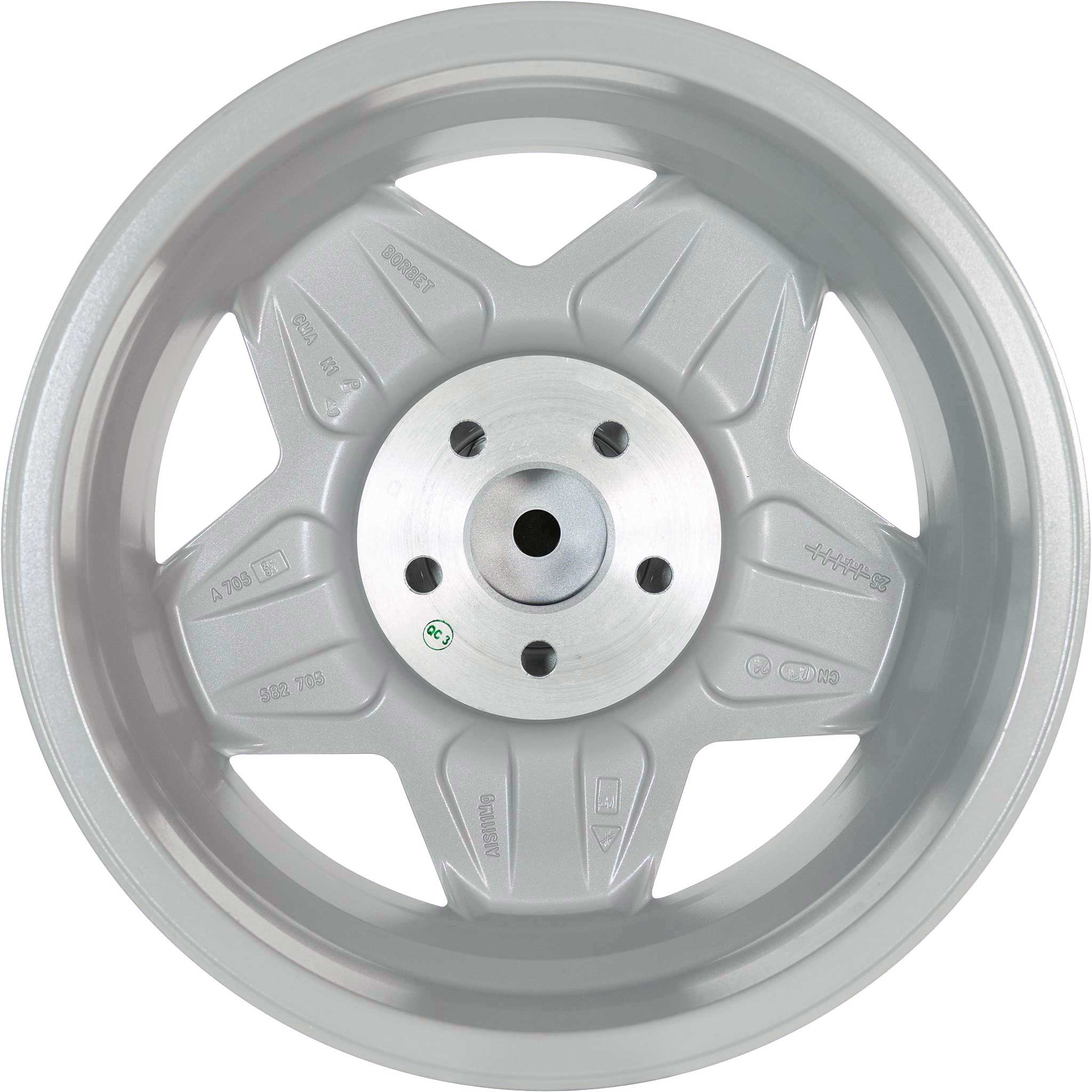 Borbet A Silver Polished Alloy Wheel Product Image #3
