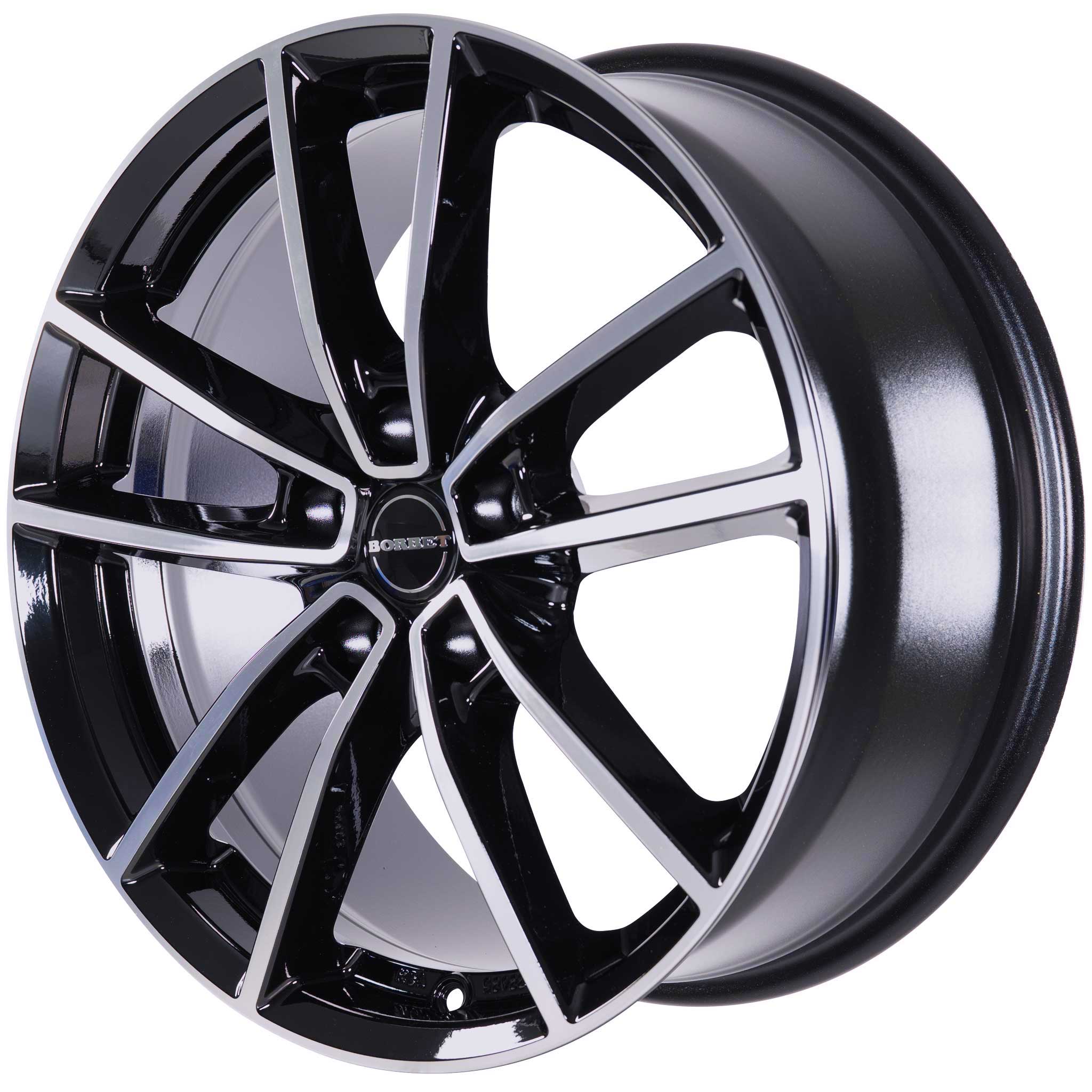 Borbet W Black Glossy Polished Alloy Wheel Product Image #4