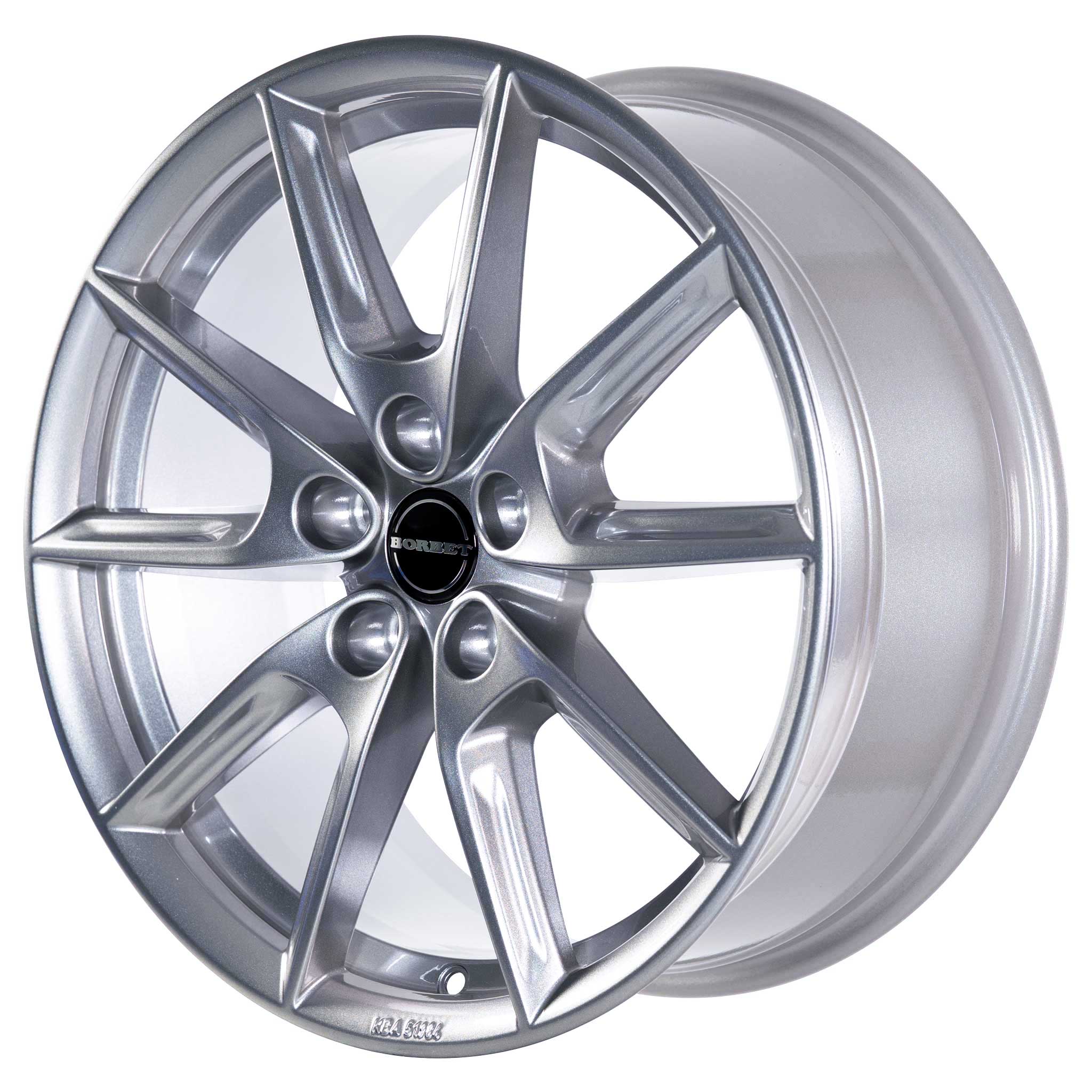 Borbet LX18 Grey Glossy Alloy Wheel Product Image #2