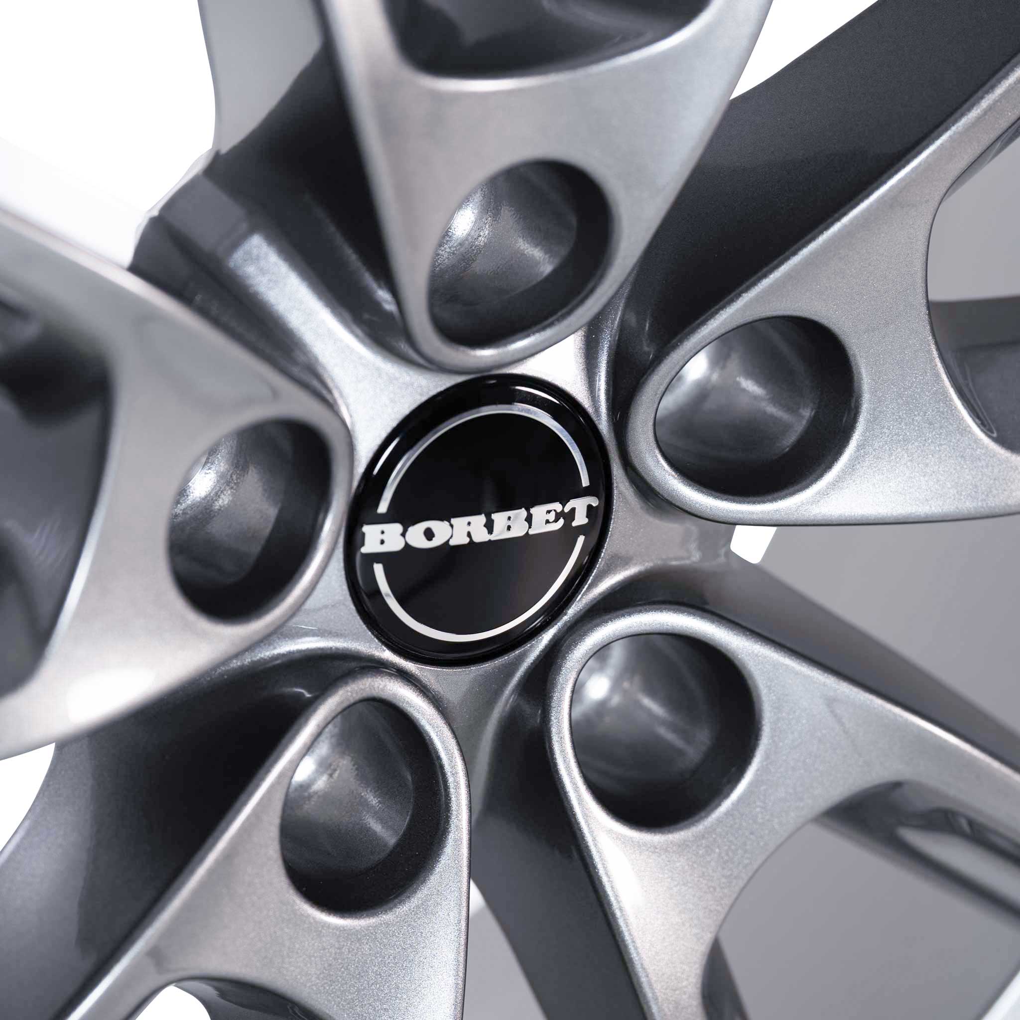 Borbet LX18 Grey Glossy Alloy Wheel Product Image #4