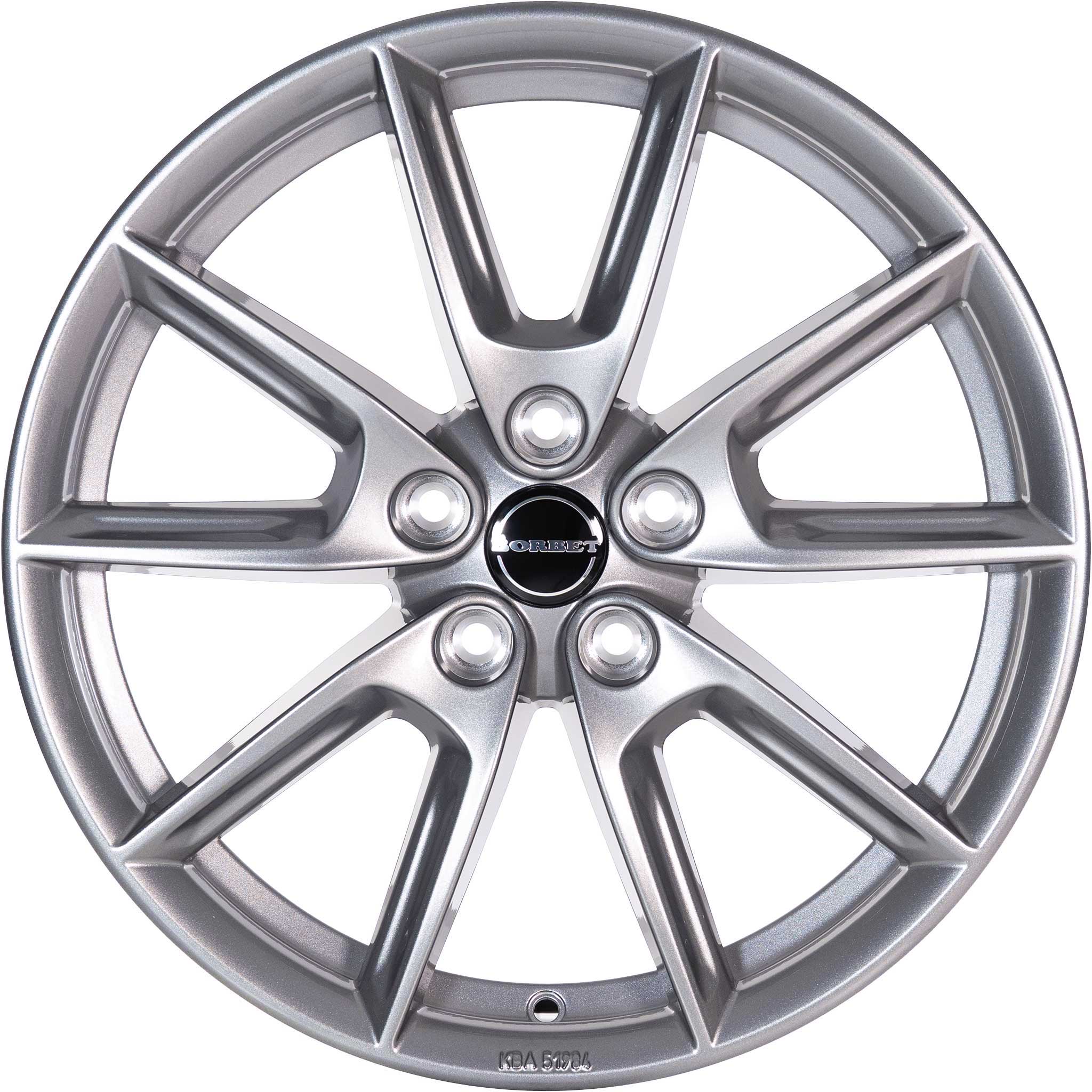 Borbet LX18 Grey Glossy Alloy Wheel Product Image #1