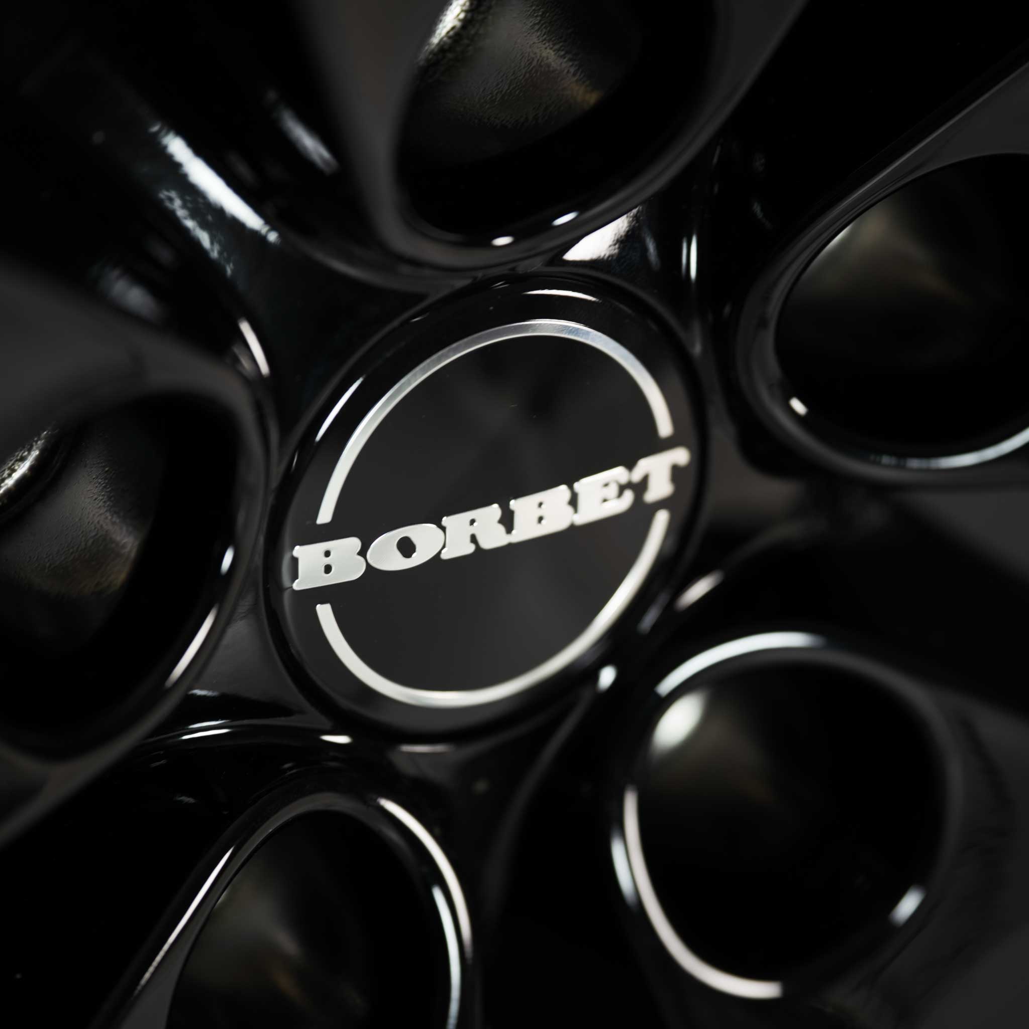 Borbet LX18 Black Glossy Rim Red Alloy Wheel Product Image #4
