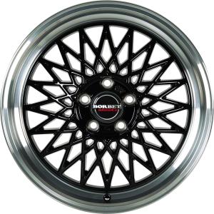 Borbet B Black Rim Polished Alloy Wheel for Toyota Previa R3 - Sizes 18in