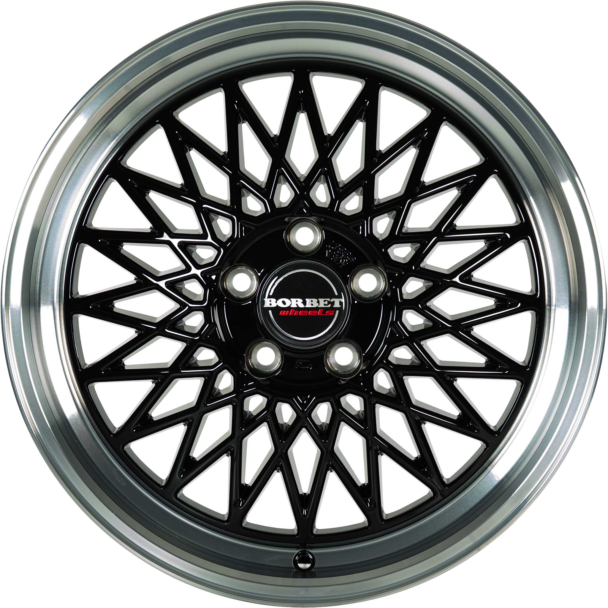 Borbet B Black Rim Polished Alloy Wheel Product Image #3
