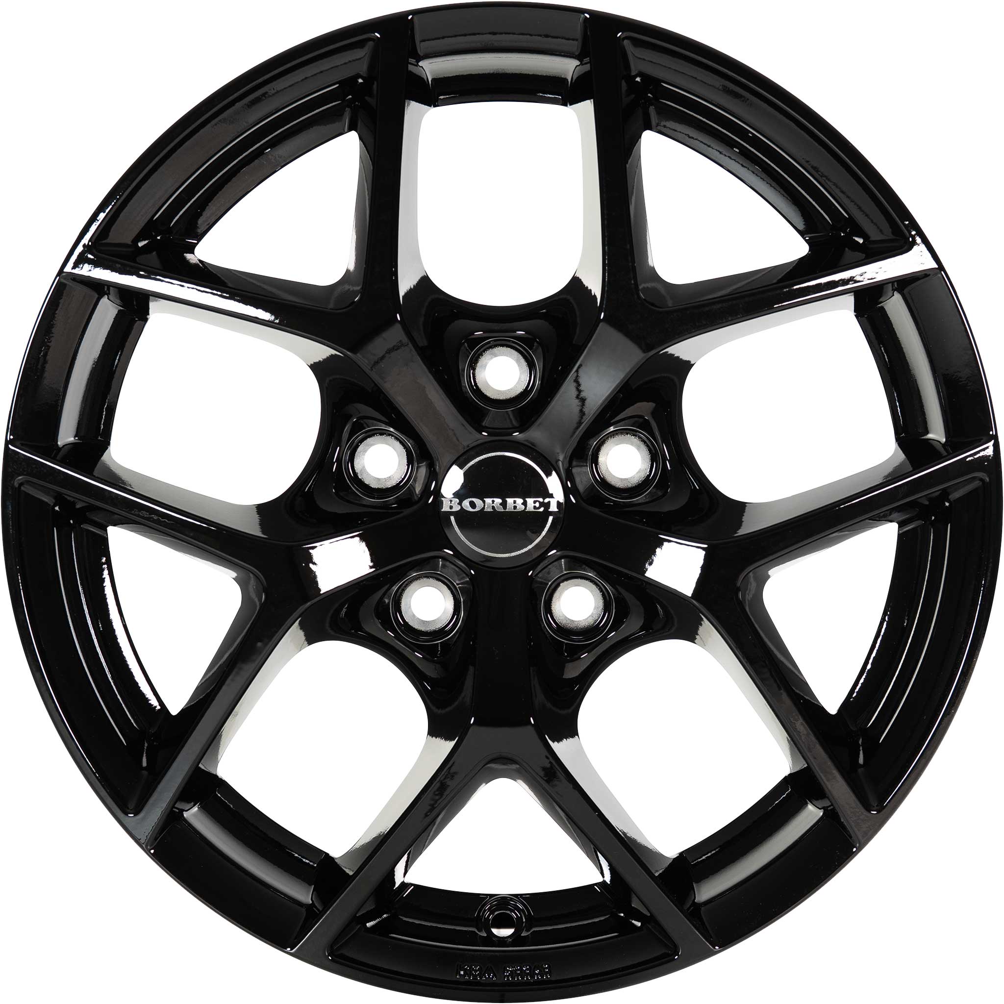 Borbet Y Glossy Black Alloy Wheel Product Image #3