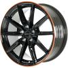 Borbet LX18 Black Glossy Rim Red Wheel Img 2