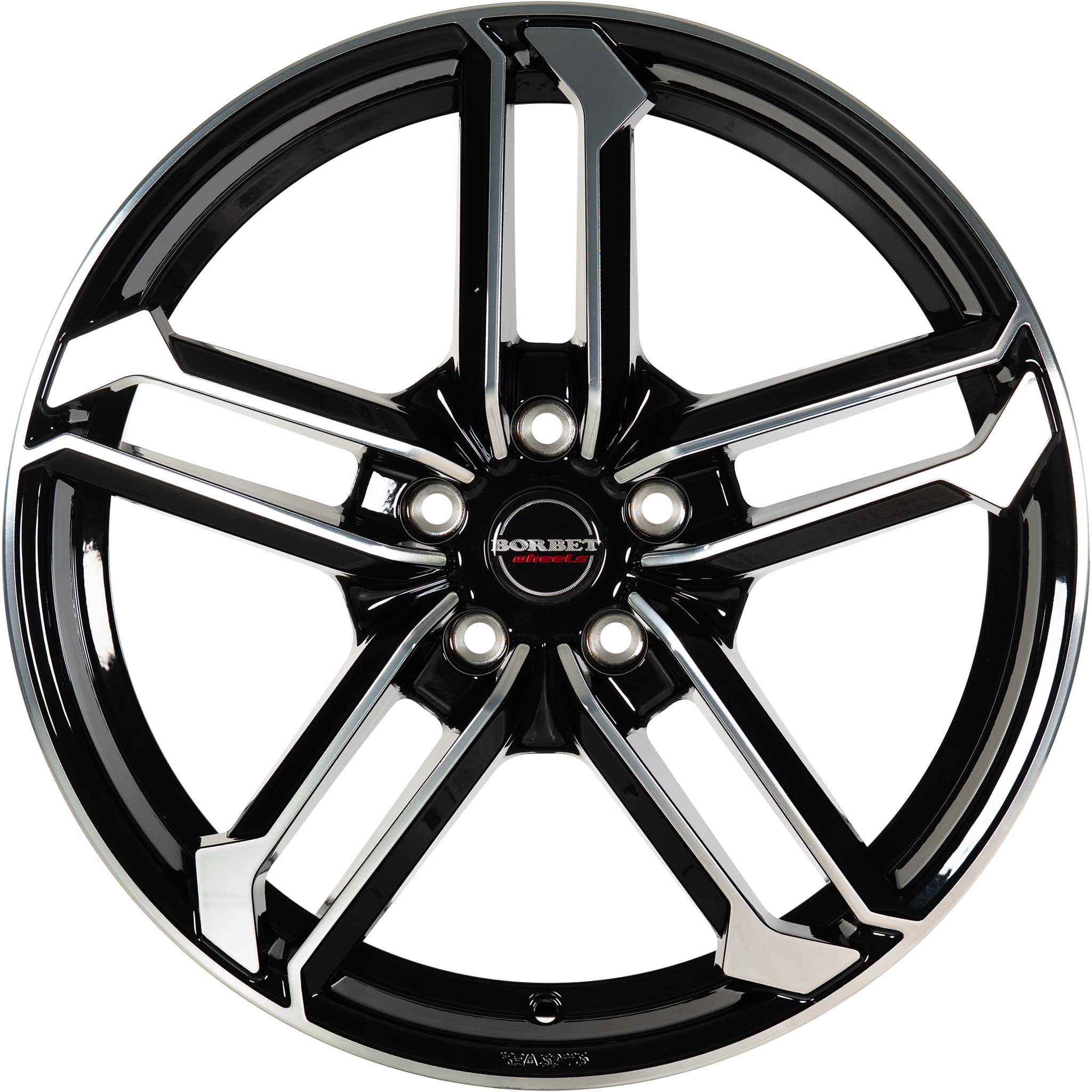 Borbet ATX Black Glossy Polished Alloy Wheel Product Image #3