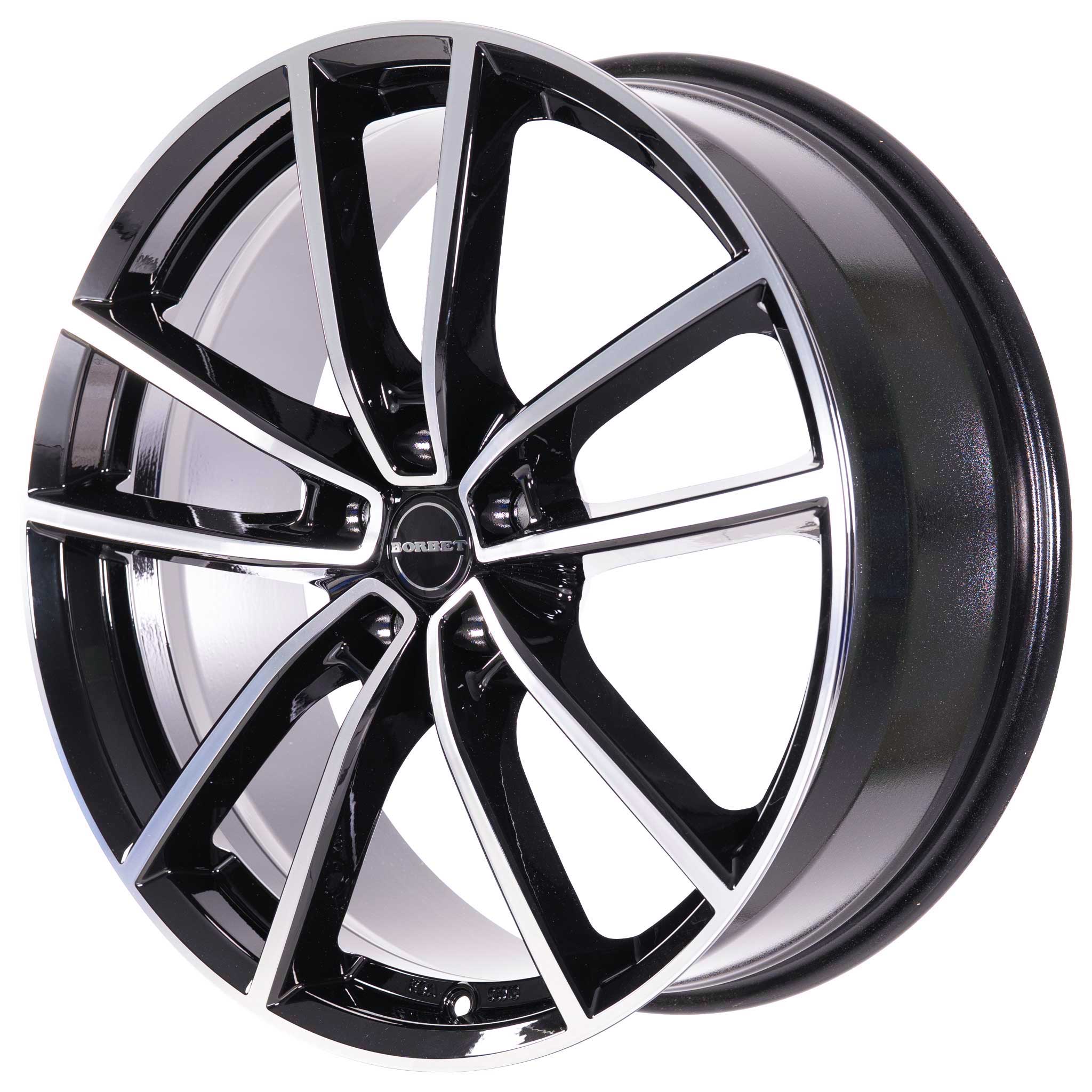 Borbet W Black Glossy Polished Alloy Wheel Product Image #4