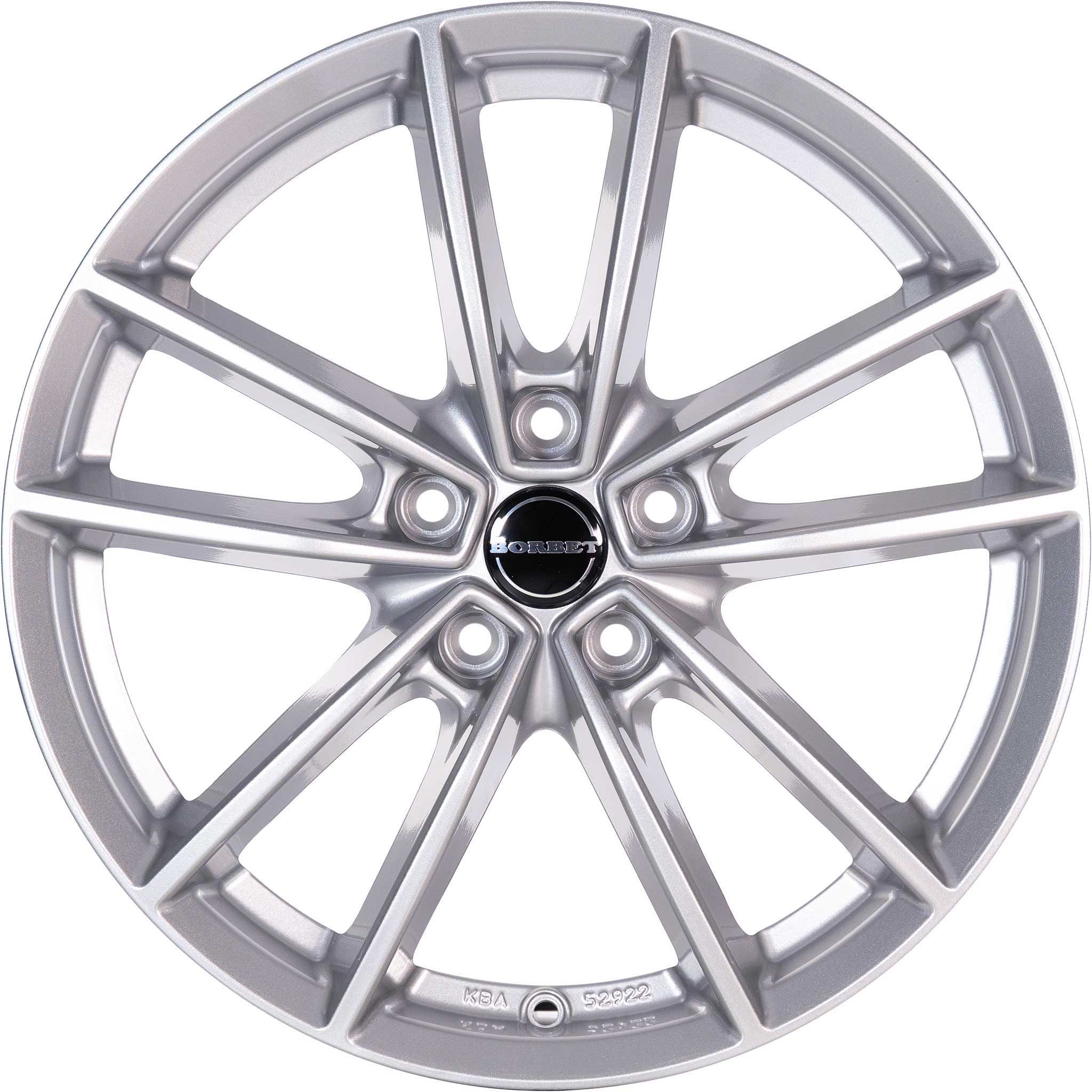 Borbet W Crystal Silver Alloy Wheel Product Image #3