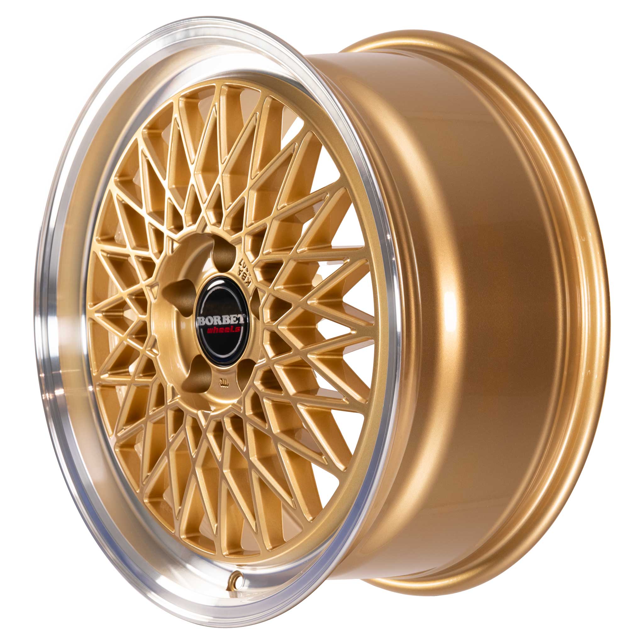 Borbet B Gold Rim Polished Alloy Wheel Product Image #4