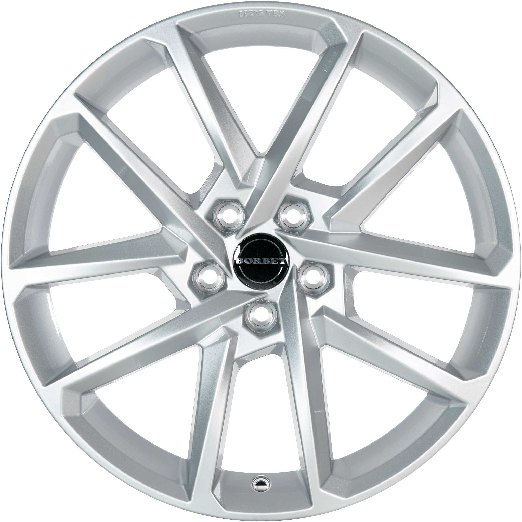 Borbet N Crystal Silver Alloy Wheel Product Image #1
