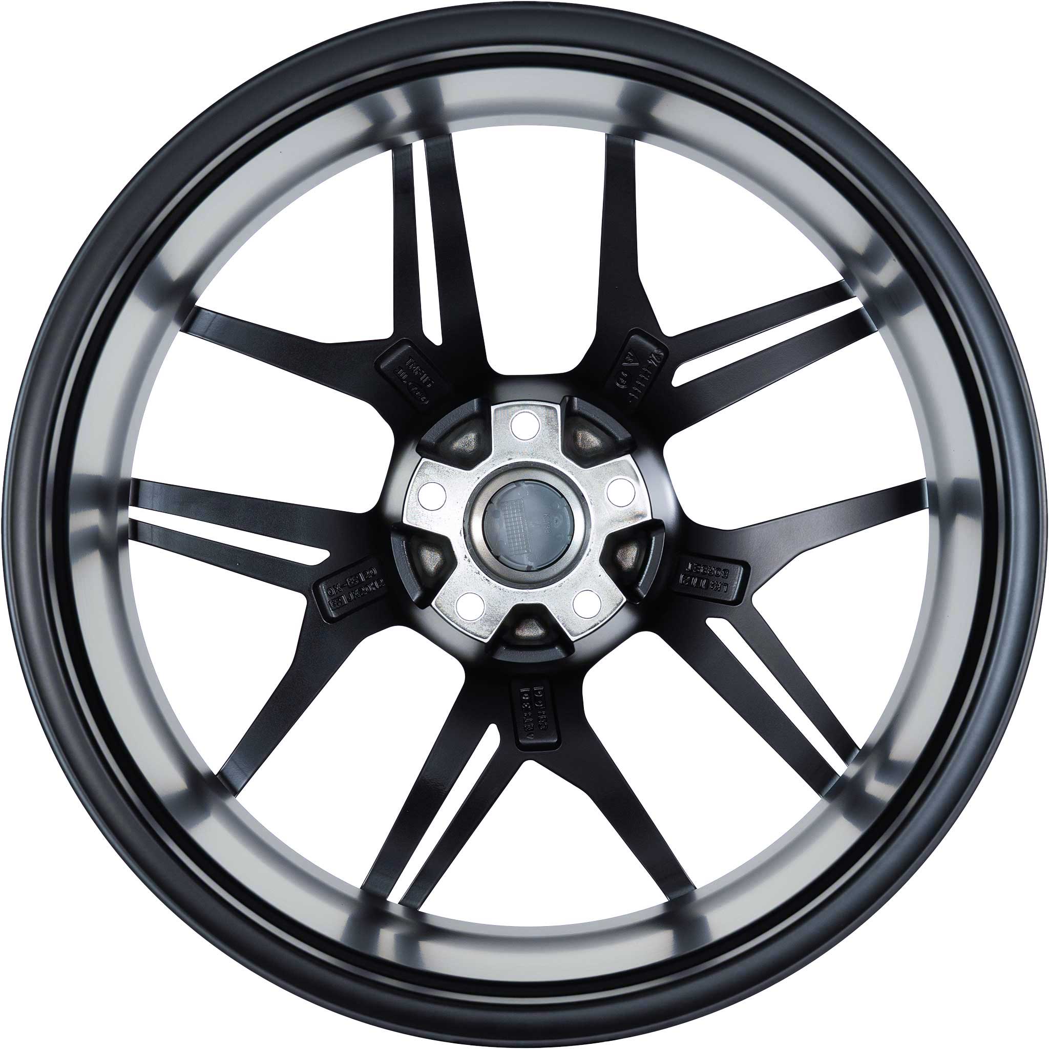 Borbet QX Matt Black Polished Alloy Wheel Product Image #3