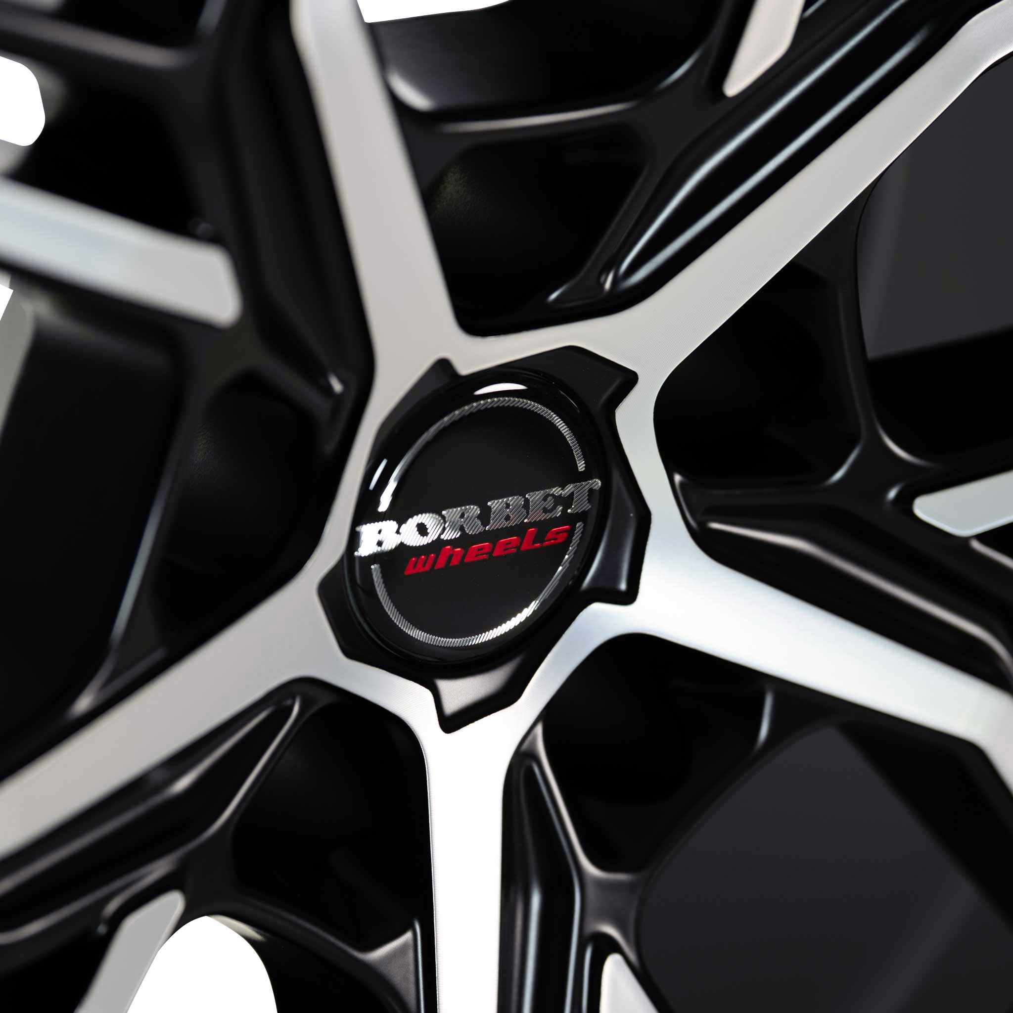 Borbet QX Matt Black Polished Alloy Wheel Product Image #4