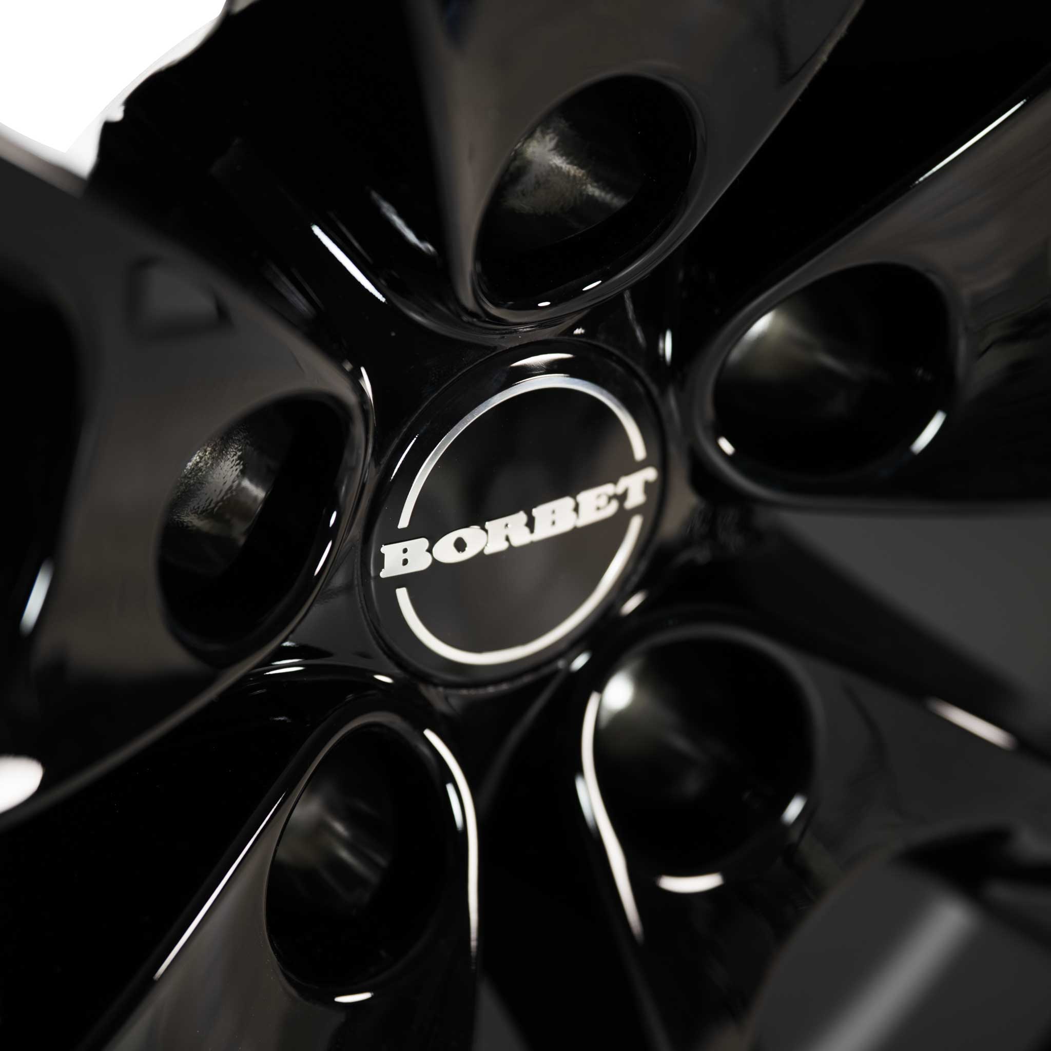 Borbet LX19 Black Glossy Rim Red Alloy Wheel Product Image #4