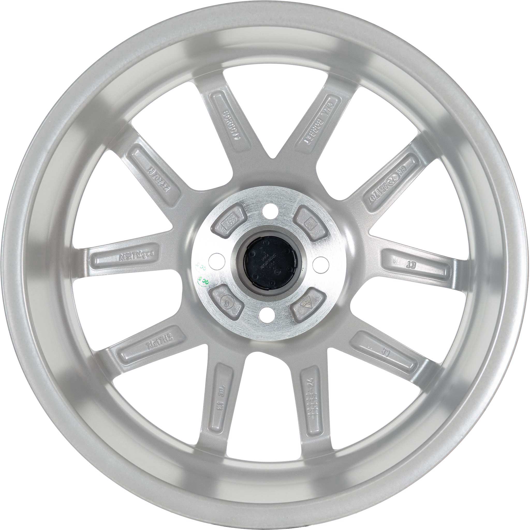 Borbet N Crystal Silver Alloy Wheel Product Image #2
