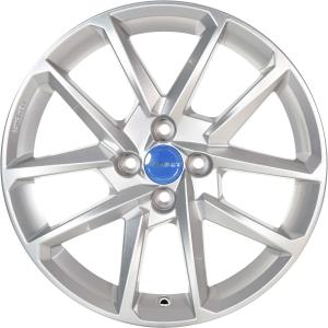 Borbet N Crystal Silver Alloy Wheel for Vauxhall Calibra Calibra-A - Sizes 17in