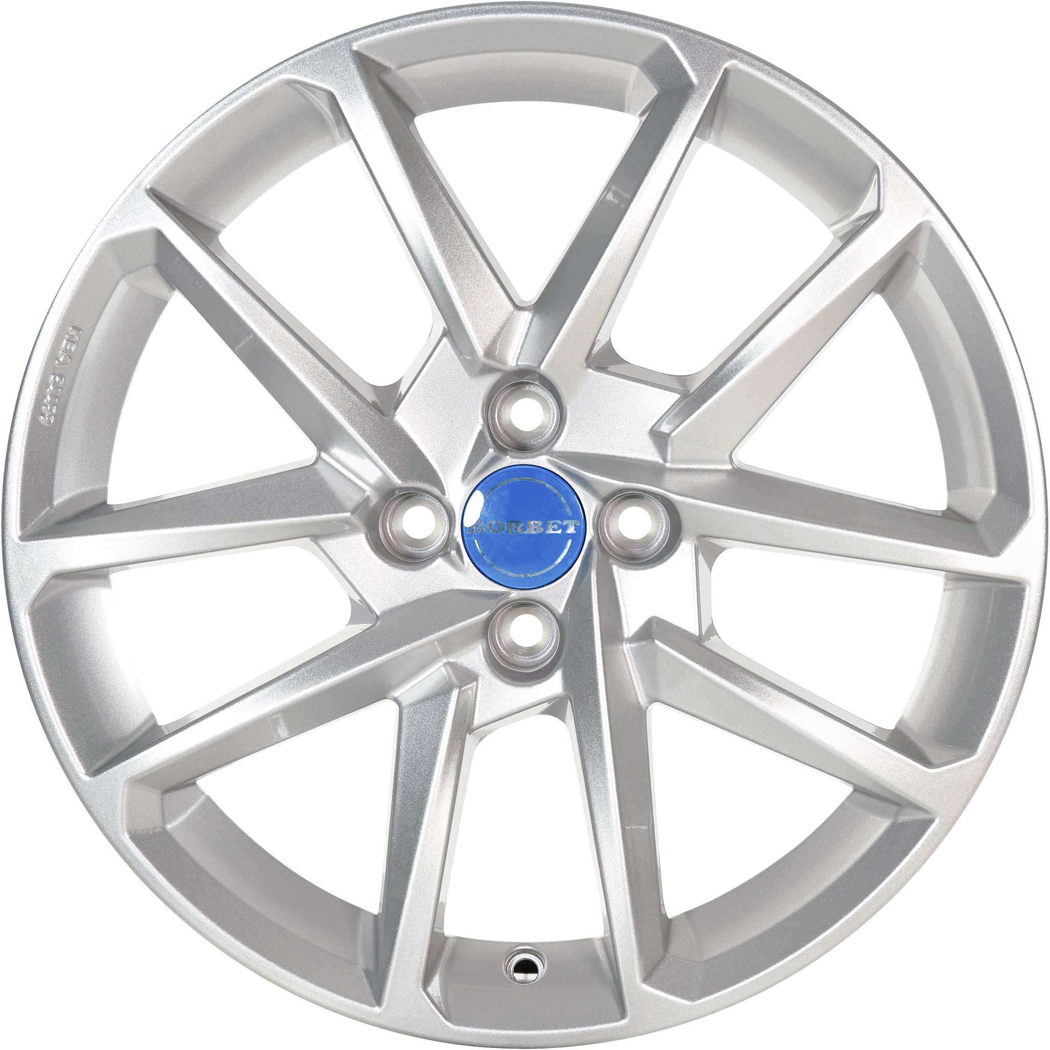 Borbet N Crystal Silver Alloy Wheel Product Image #1
