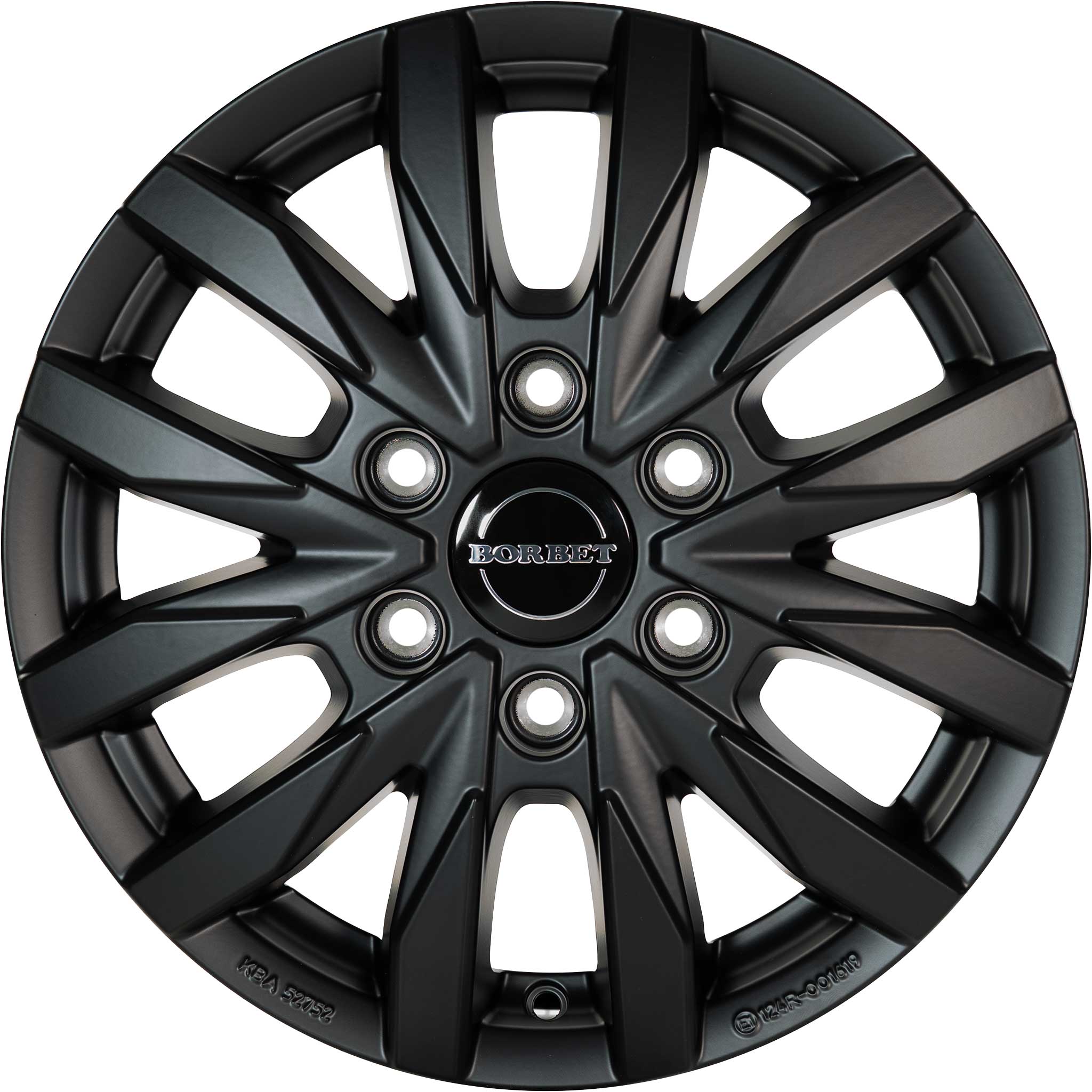 Borbet CW6 Matt Black Alloy Wheel Product Image #2