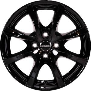 Borbet LV4 Glossy Black Alloy Wheel for Chevrolet Aveo KL1T - Sizes 14in, 15in, 17in