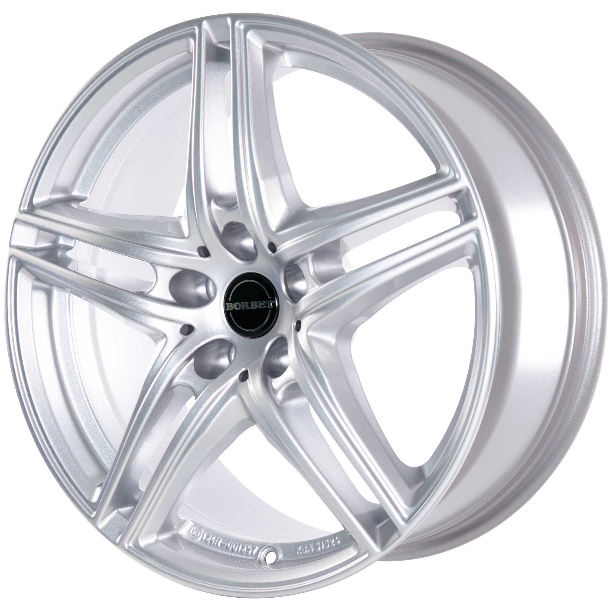 Borbet XR Brilliant Silver Alloy Wheel Product Image #4