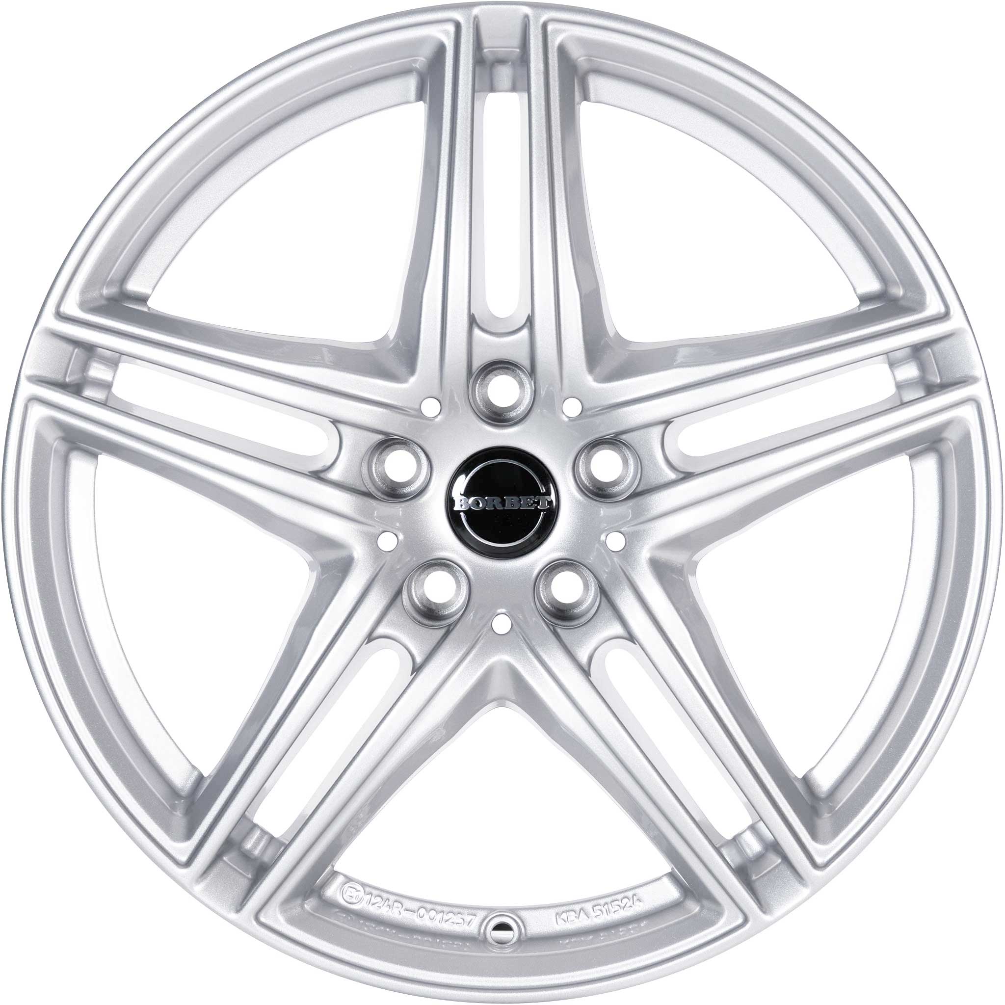 Borbet XR Brilliant Silver Alloy Wheel Product Image #3