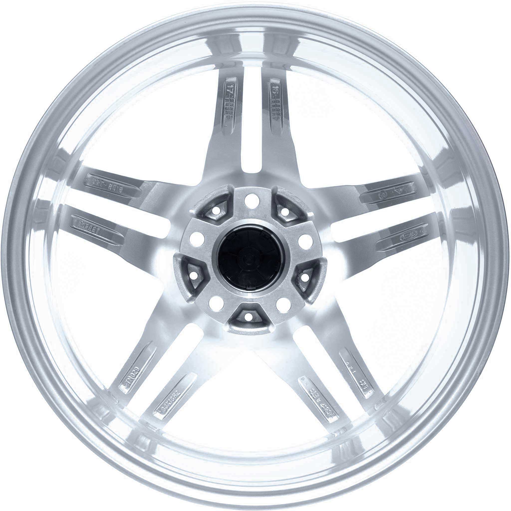 Borbet XRT Brilliant Silver Alloy Wheel Product Image #5
