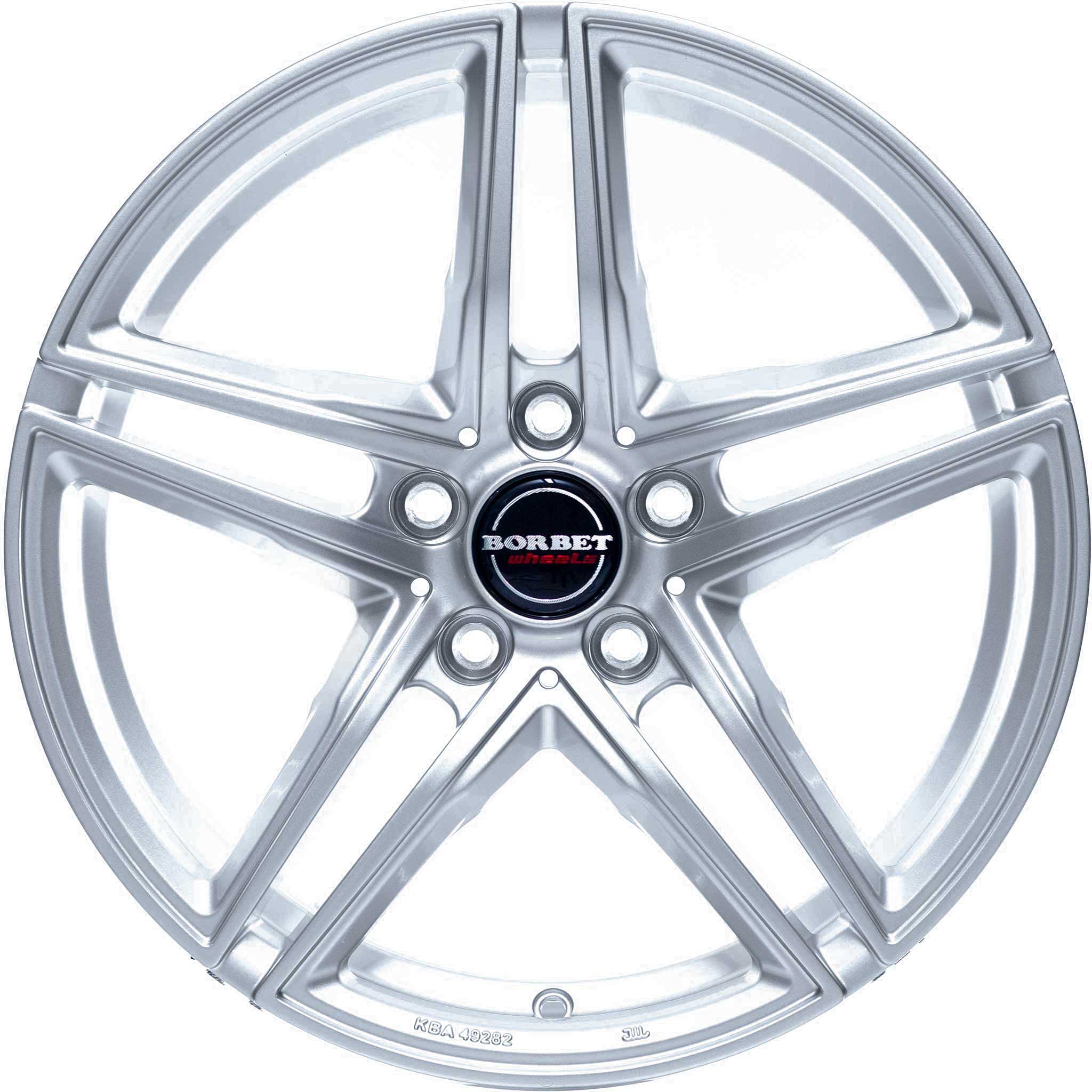 Borbet XRT Brilliant Silver Alloy Wheel Product Image #3