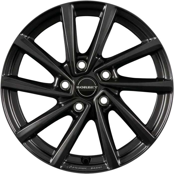 Borbet VT Mistral Anthracite Glossy Alloy Wheel Product Image #3