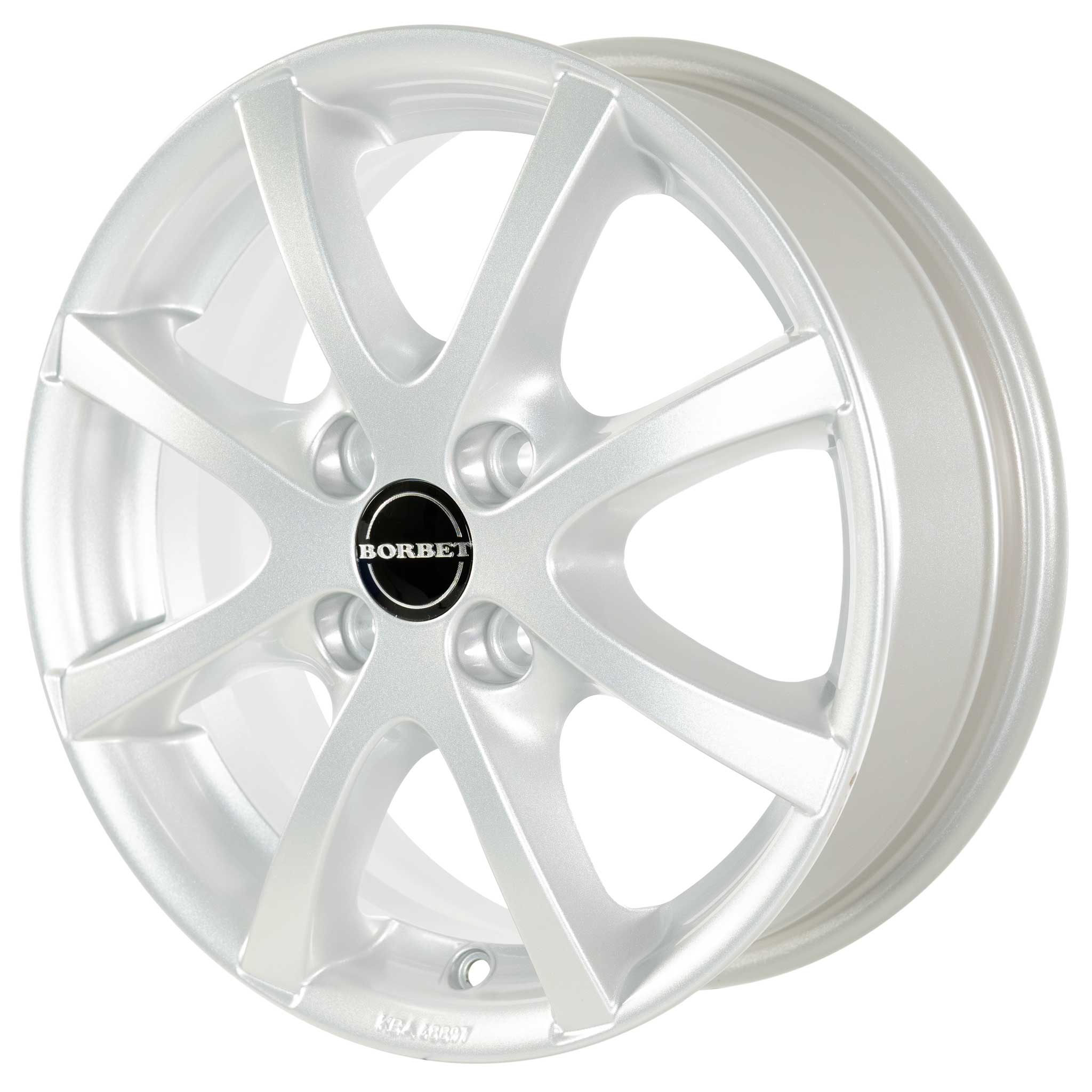 Borbet LV4 Crystal Silver Alloy Wheel Product Image #4