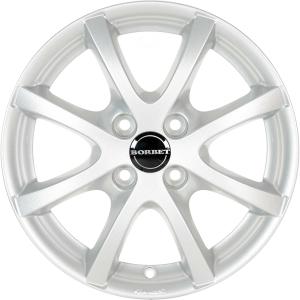 Borbet LV4 Crystal Silver Alloy Wheel for Chevrolet Aveo KL1T - Sizes 14in, 15in, 16in