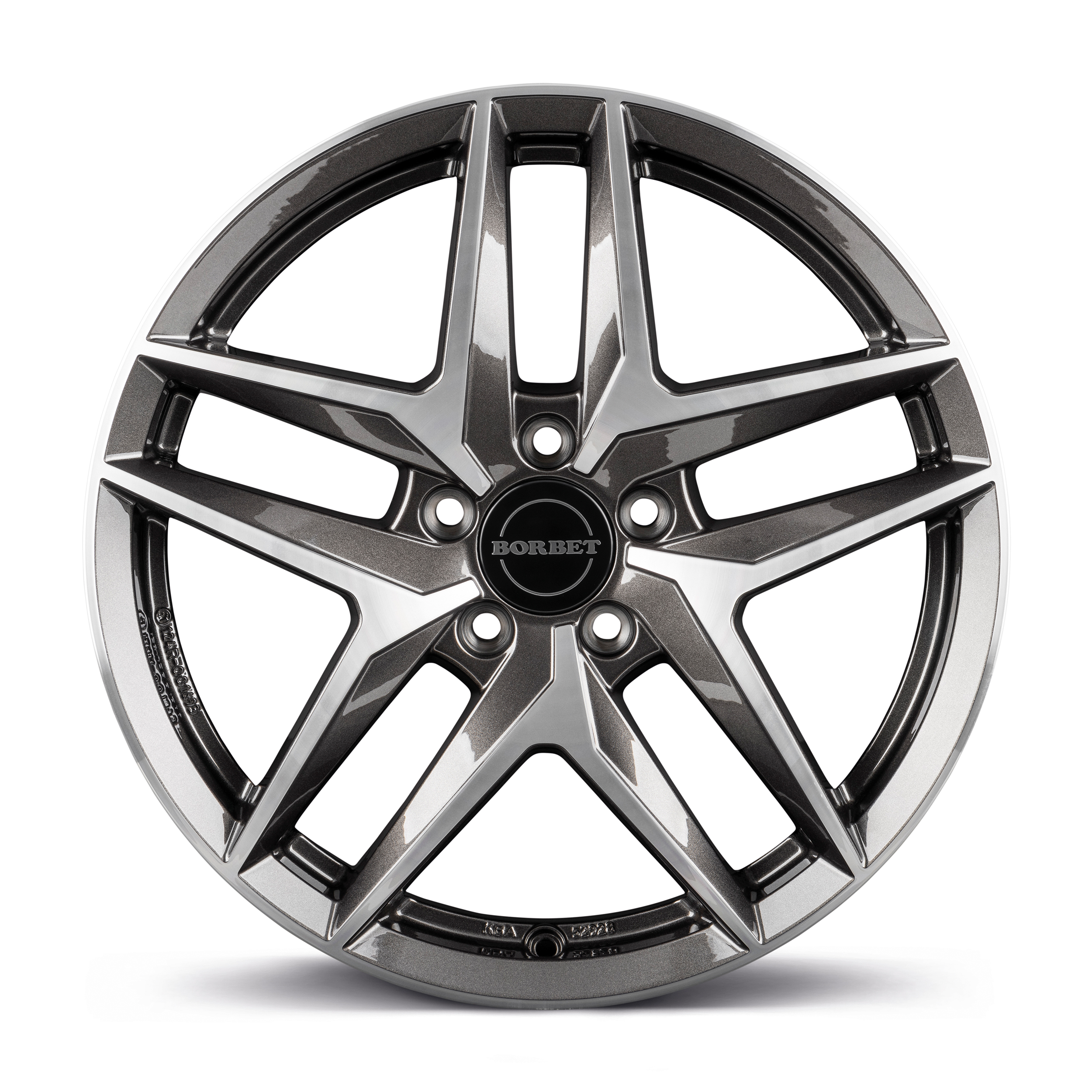Borbet Z Mistral Anthracite Glossy Polished Alloy Wheel Product Image #3